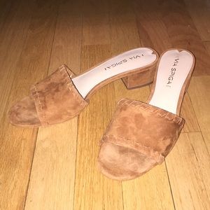 Via Spiga Gwendolyn Heeled Slides